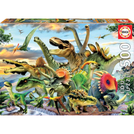 EDUCA Puzzle Dinosauři 500 dílků 124834