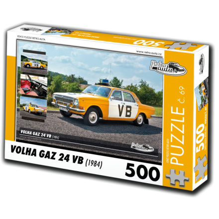 RETRO-AUTA Puzzle č. 69 Volha GAZ 24 VB (1984) 500 dílků 125740