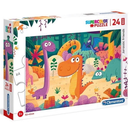 CLEMENTONI Puzzle Přátelé z pravěku MAXI 24 dílků 126369