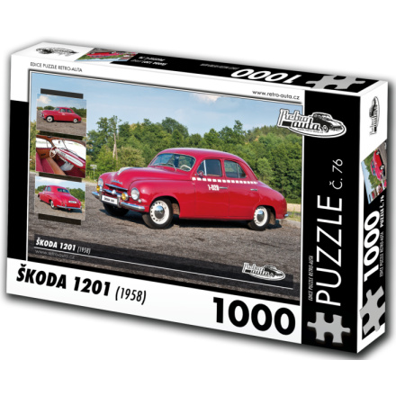 RETRO-AUTA Puzzle č. 76 Škoda 1201 (1958) 1000 dílků 127275