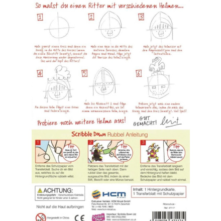 HCM KINZEL Propisovací obrázky Scribble Down: Rytířská škola 129341