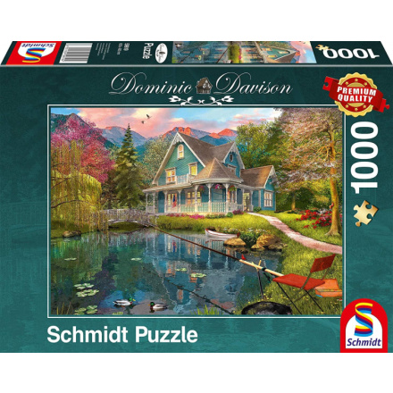 SCHMIDT Puzzle Domek u jezera 1000 dílků 129779