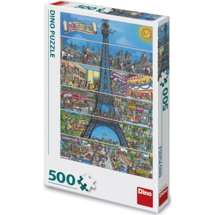 DINO Puzzle Eiffelova věž 500 dílků 130027