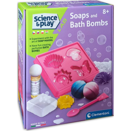 CLEMENTONI Science&Play Laboratoř na výrobu mýdel a koupelových bomb 130912