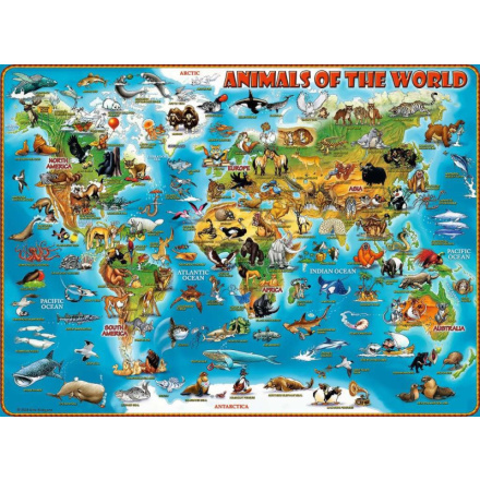 RAVENSBURGER Puzzle Zvířata světa XXL 300 dílků 131618