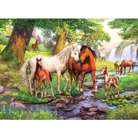 RAVENSBURGER Puzzle Koně u řeky XXL 300 dílků 132664