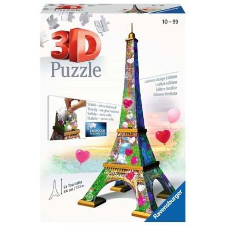 RAVENSBURGER 3D puzzle Eiffelova věž (Love Edition) 216 dílků 133383