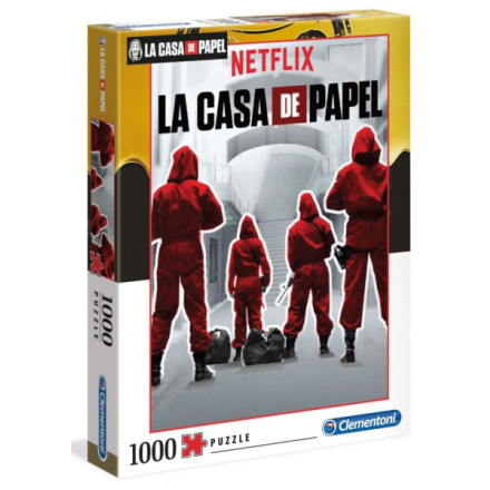 CLEMENTONI Puzzle Netflix: Papírový dům 1000 dílků 134442