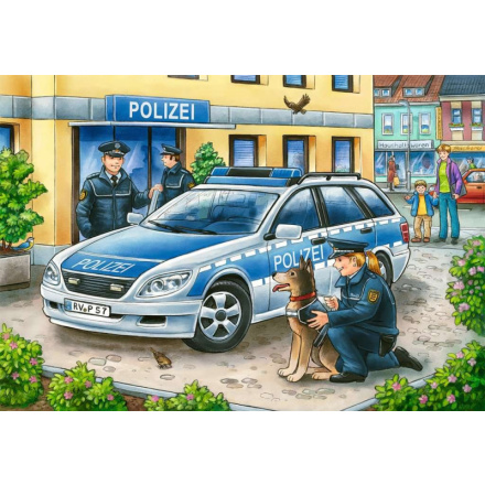 RAVENSBURGER Puzzle Policie a hasiči 2x12 dílků 134459