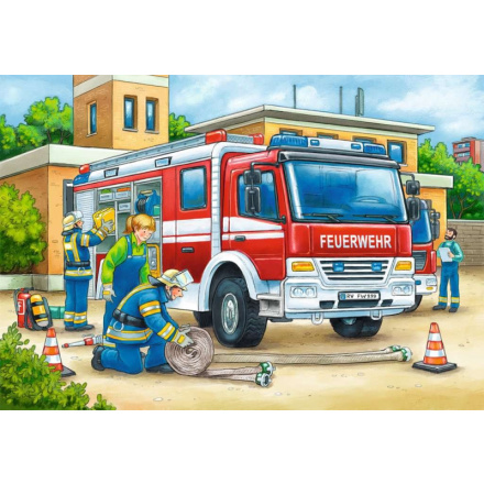 RAVENSBURGER Puzzle Policie a hasiči 2x12 dílků 134459