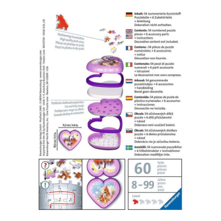 RAVENSBURGER 3D puzzle Srdce Koně 54 dílků 134474