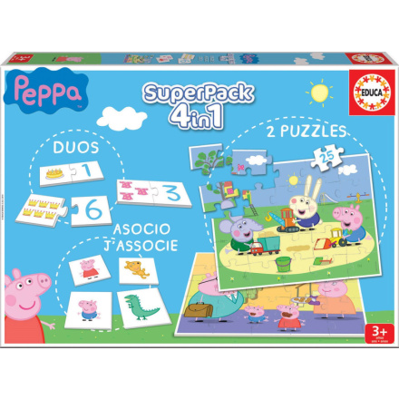 EDUCA Soubor her Prasátko Peppa 4v1 134661