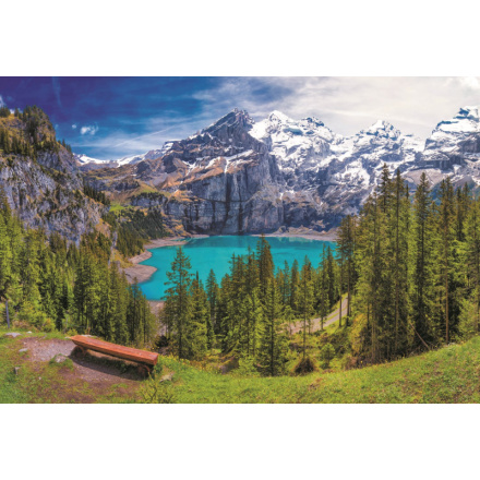 TREFL Puzzle Jezero Oeschinen, Alpy 1500 dílků 135461