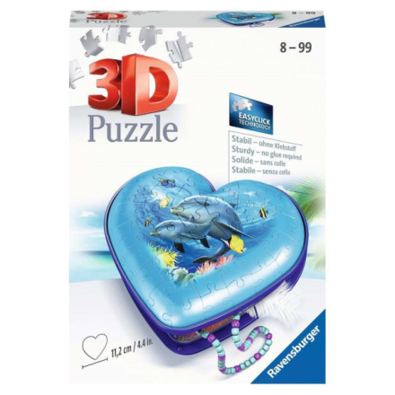 RAVENSBURGER 3D puzzle Srdce podmořský svět 54 dílků 135632