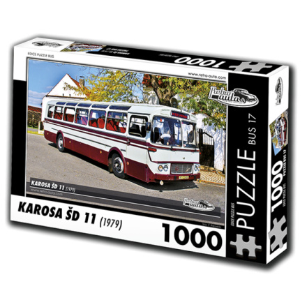 RETRO-AUTA Puzzle BUS č.17 Karosa ŠD 11 (1979) 1000 dílků 135951