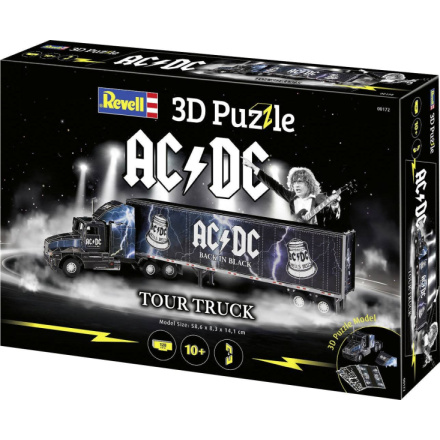 REVELL 3D puzzle Kamion s přívěsem AC,DC 128 dílků 136026