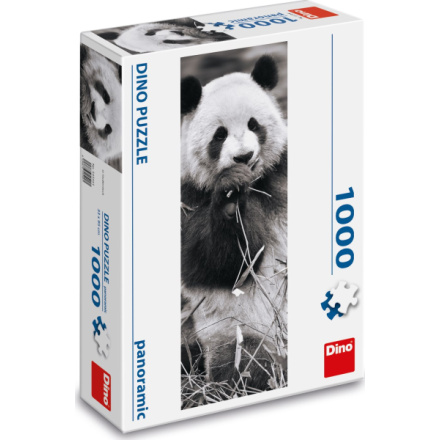 DINO Vertikální puzzle Panda v trávě 1000 dílků 136045