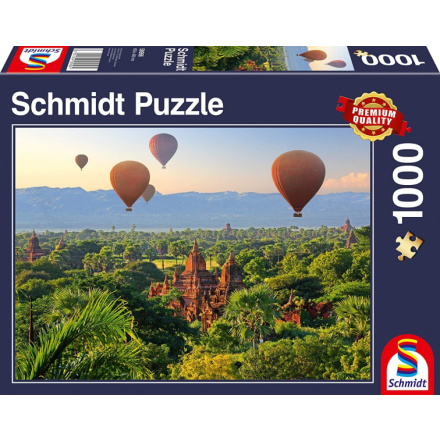 SCHMIDT Puzzle Horkovzdušné balóny nad Mandalay 1000 dílků 136859