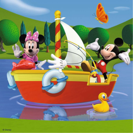 RAVENSBURGER Puzzle Mickeyho klubík 3x49 dílků 1374