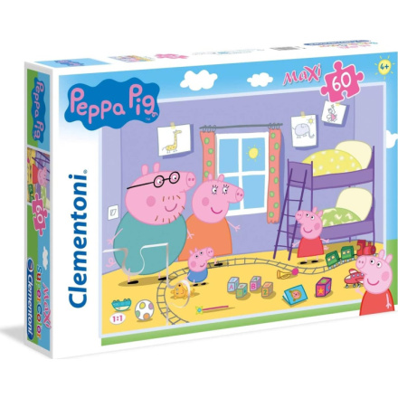 CLEMENTONI Puzzle Prasátko Peppa MAXI 60 dílků 138261