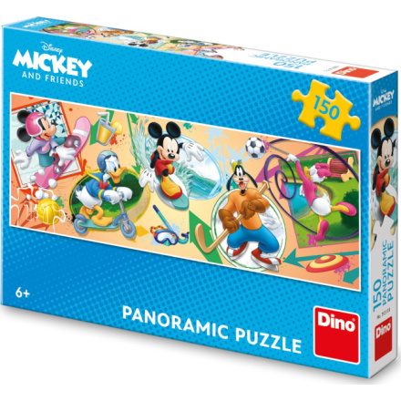 DINO Panoramatické puzzle Mickey a přátelé 150 dílků 138572