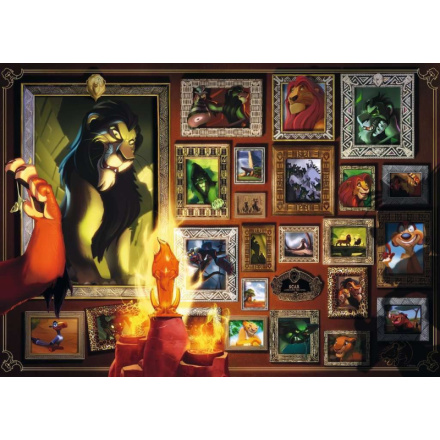 RAVENSBURGER Puzzle Disney Villainous: Scar 1000 dílků 138751