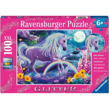 RAVENSBURGER Třpytivé puzzle Jednorožec XXL 100 dílků 139084