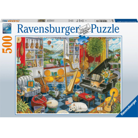 RAVENSBURGER Puzzle Hudební místnost 500 dílků 139103