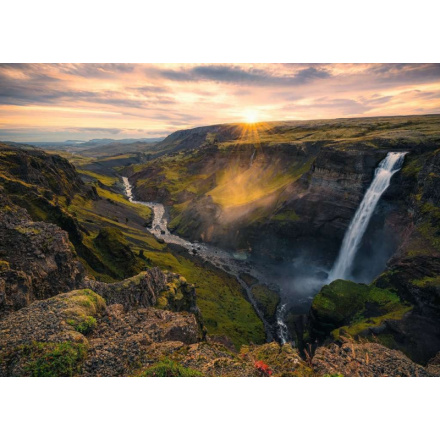 RAVENSBURGER Puzzle Vodopád Haifoss, Island 1000 dílků 139106