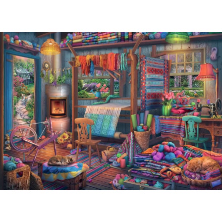 RAVENSBURGER Puzzle Tkalcovská dílna 1000 dílků 139140