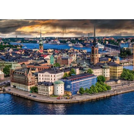 RAVENSBURGER Puzzle Skandinávie Stockholm, Švédsko 1000 dílků 139147