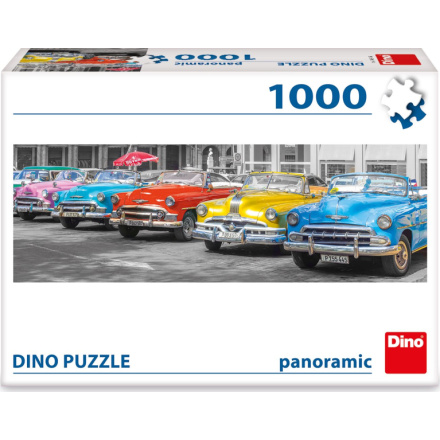 DINO Panoramatické puzzle Sraz bouráků 1000 dílků 140183