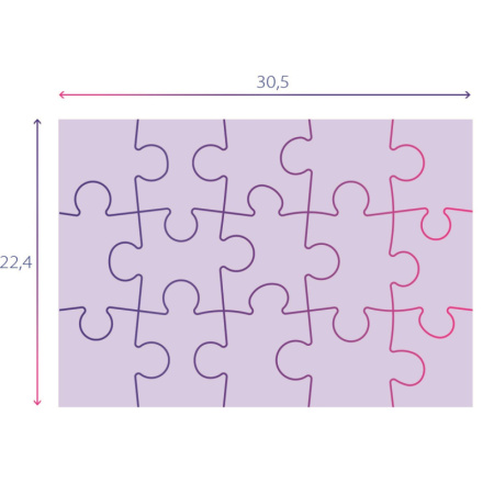 CLEMENTONI Puzzle Prázdniny v zimě 15 dílků 140542