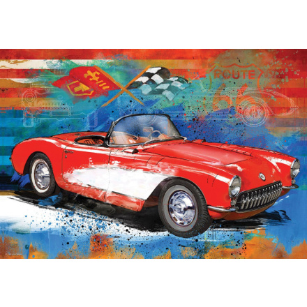 EUROGRAPHICS Puzzle v plechové krabičce Corvette 550 dílků 140789