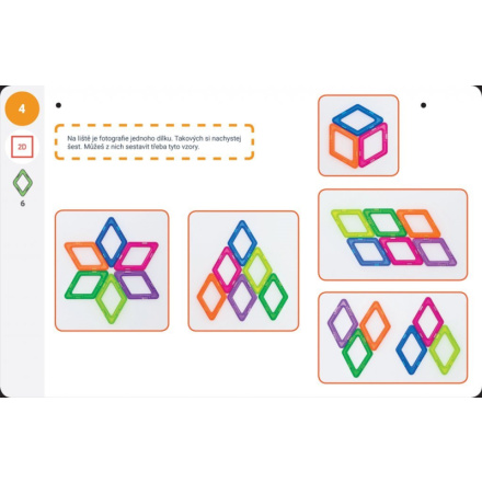 MAGFORMERS Výukové karty Geometrie 2: Rovina a prostor 141575