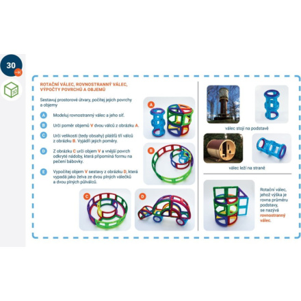 MAGFORMERS Výukové karty Geometrie 3: 2D a 3D geometrie 141576