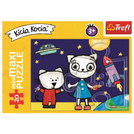 TREFL Puzzle Kicia Kocia: Ve vesmíru 20 dílků 141858