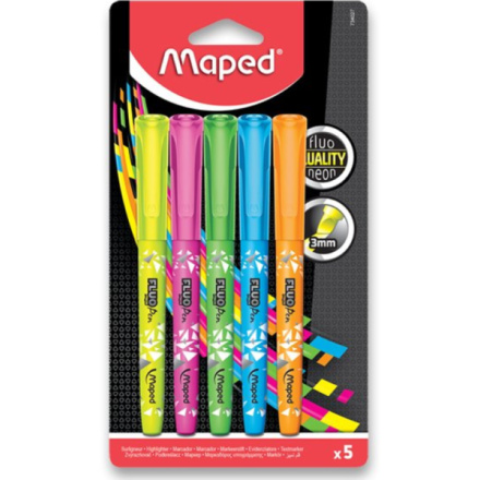 MAPED Zvýrazňovače Fluo Peps 5ks 142415