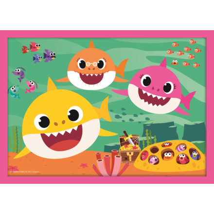 TREFL Puzzle Baby Shark: Rodina 4v1 (12,15,20,24 dílků) 142593