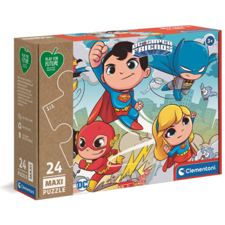 CLEMENTONI Play For Future Puzzle DC Super Friends MAXI 24 dílků 142703