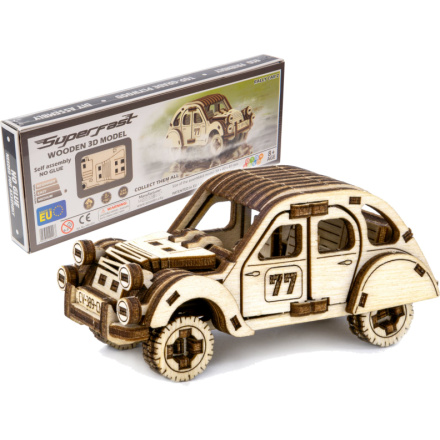 WOODEN CITY 3D puzzle Superfast Rally Car č.2 142757