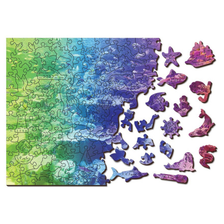 WOODEN CITY Dřevěné puzzle Korálový útes 2v1, 400 dílků EKO 142900