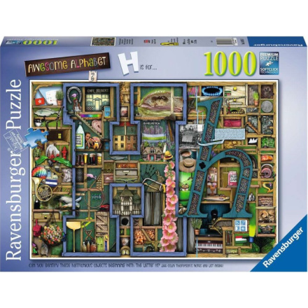 RAVENSBURGER Puzzle Úžasná abeceda - písmeno H 1000 dílků 142921