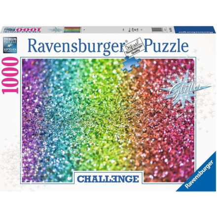 RAVENSBURGER Třpytivé puzzle Challenge: Glitter 1000 dílků 143002