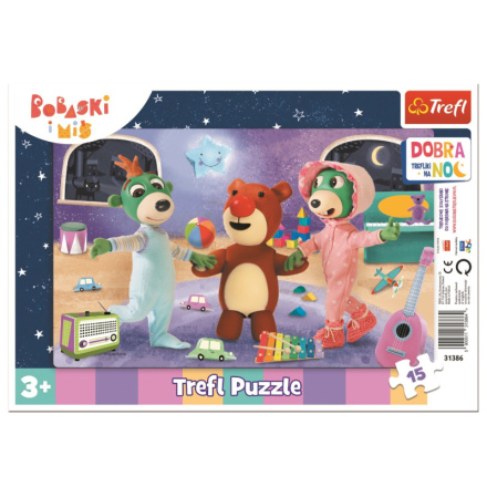 Puzzle Dobrou noc, Treflíci: Čas jít spát 15 dílků 143120