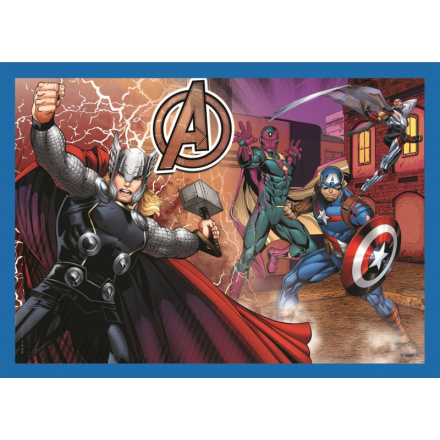 TREFL Puzzle Stateční Avengers 4v1 (35,48,54,70 dílků) 143126