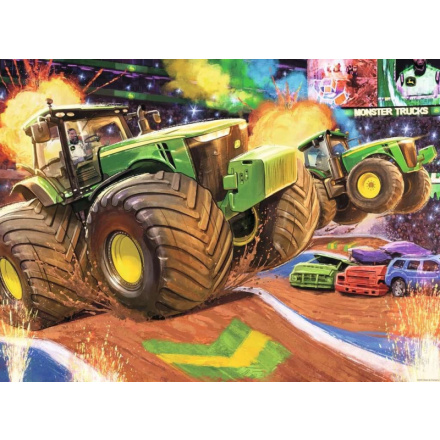 RAVENSBURGER Puzzle John Deer: Velká kola XXL 100 dílků 143236