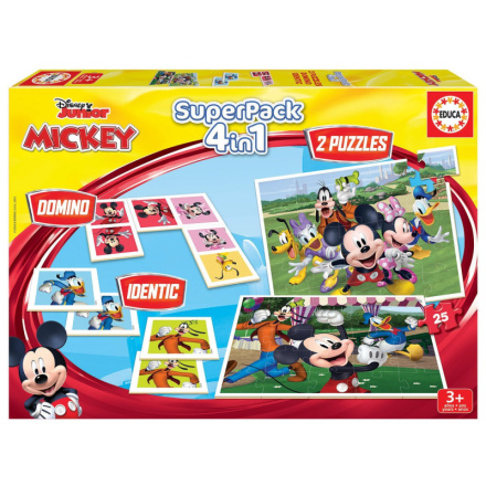 EDUCA Soubor her Mickey a přátelé 4v1 143688