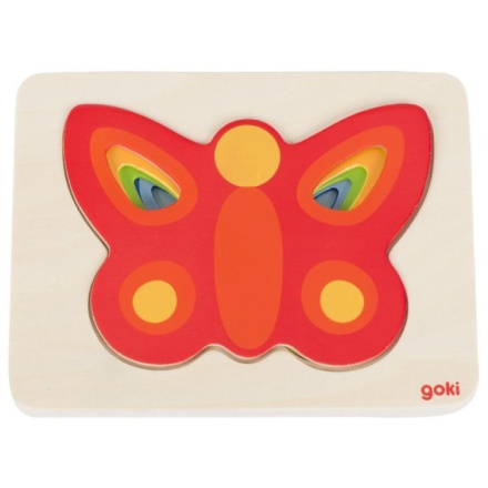 GOKI Vícevrstvá vkládačka Motýl 143887