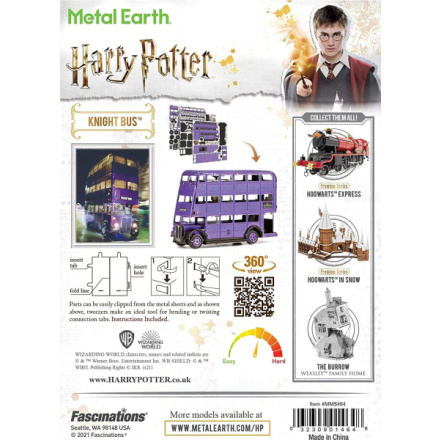 METAL EARTH 3D puzzle Harry Potter: Záchranný autobus 144015, 89 dílků